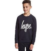 Hype Logo Crew Sweatshirt Junior - Navy/White - Kids