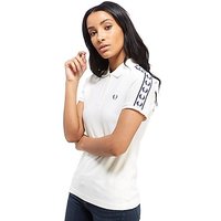Fred Perry Tape Polo Shirt - Snow White - Womens