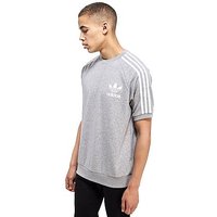 Adidas Originals California Short Sleeve Crew Sweatshirt - Grey/White - Mens