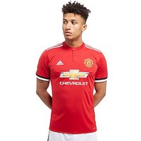 Adidas Manchester United 2017/18 Home Shirt - Red/White - Mens