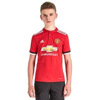 Adidas Manchester United 2017/18 Home Shirt Junior - Red/White - Kids