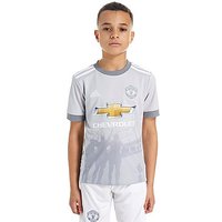 Adidas Manchester United 2017/18 Third Shirt Junior - Light Grey Heather - Kids