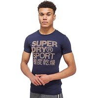 Superdry Sport Chest T-Shirt - Navy - Mens