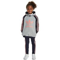 Adidas Originals Girls Hoody & Legging Set Children - Grey/Black/Pink - Kids
