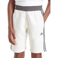 Adidas Hybrid Fleece Shorts Junior - White/Grey - Kids