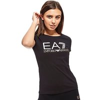 Emporio Armani EA7 Logo T-Shirt - BLACK - Womens