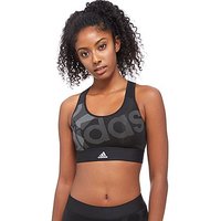 Adidas Techfit Badge Logo Sport Bra - Black - Womens