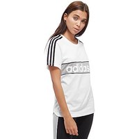 Adidas Originals Linear T-Shirt - White - Womens