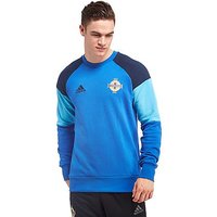 Adidas Northern Ireland 2016/17 Crew Sweatshirt - Blue - Mens