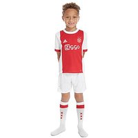 Adidas Ajax 2017/18 Home Kit Children - White/Red - Kids