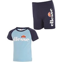 Ellesse Regina T-Shirt/Short Set Infant - Sky Blue/Navy Blue - Kids