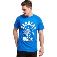 Official Team Rangers FC Ibrox T-Shirt - Blue - Mens