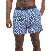 Tommy Hilfiger All Over Print Swim Shorts - Blue/White - Mens