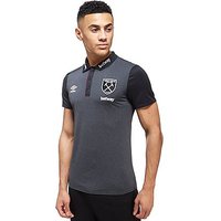 Umbro West Ham United Poly Polo Shirt - Black - Mens