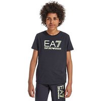 Emporio Armani EA7 Logo T-Shirt Junior - Navy/Silver - Kids
