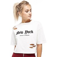 Supply & Demand NYC Rip T-Shirt - White - Womens