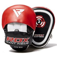 RDX INC Leather-X Hook And Jab Pads - Red/Black - Mens