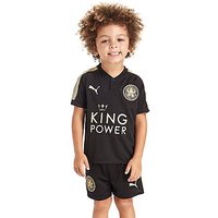 PUMA Leicester City 2017/18 Away Kit Children - Black - Kids