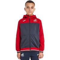 Joma Swansea City FC Training Hoody Junior - Grey/Red - Kids
