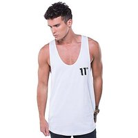 11 Degrees Core Small Logo Vest - White - Mens