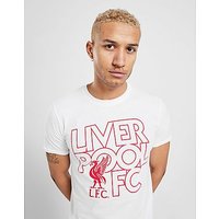 Official Team Liverpool FC Liverbird T-Shirt - White - Mens