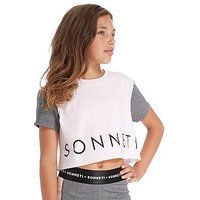 Sonneti Girls' Blocker T-Shirt Junior - Pink/Grey - Kids