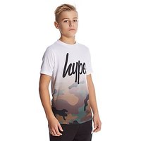 Hype Camo Fade T-Shirt Junior - White - Kids