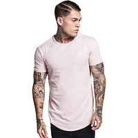 SikSilk Short Sleeve Core T-Shirt - Pink - Mens