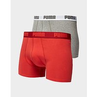 PUMA 2 Pack Boxers - Red/Grey - Mens
