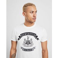 Official Team Newcastle United Scroll T-Shirt - White - Mens