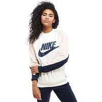 Nike Poly Colour Block Crew Sweater - Sail/Navy - Womens