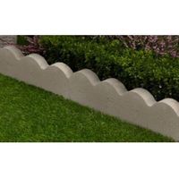 Scalloped Paving Edging Grey (L)600mm (H)150mm (T)50mm Pack Of 48