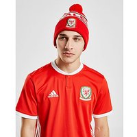 Official Team Wales Text Knitted Bobble Hat - Red - Mens