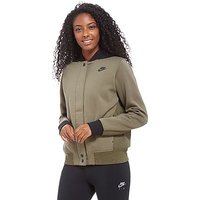 Nike Tech Fleece Destroyer Bomber Jacket - Khaki/Black - Womens