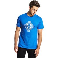 Official Team Northern Ireland Crest T-Shirt - Blue - Mens