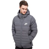 Nike Padded Down Hooded Jacket - Grey - Mens