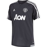Adidas Manchester United 2017 Training Shirt Junior - Dark Grey - Kids