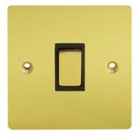 Holder 10A 2-Way Single Polished Brass Light Switch