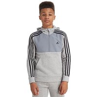 Adidas Linear Half Zip Hoody Junior - Grey/Black - Kids