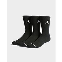 Jordan 3 Pack Crew Socks - Black - Mens