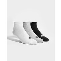 Adidas 3 Pack Invisible Socks - Black/Grey - Womens