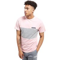 Ellesse Revelino Colour Block T-Shirt - Pink/Grey - Mens