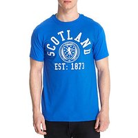 Official Team Scotland FA Arch Short Sleeve T-Shirt - Blue/Blue - Mens