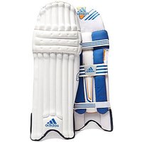 Adidas Club Cricket Batting Pads Junior - White/Blue - Mens