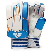 Adidas Club Batting Gloves Junior - White/Blue - Kids