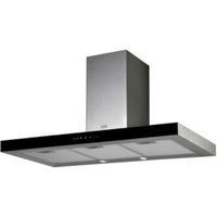 Cooke & Lewis CLMIRAG90C Stainless Steel Box Cooker Hood (W) 900mm