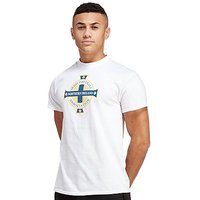 Official Team Northern Ireland Crest T-Shirt - White/White - Mens