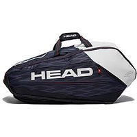 Head Djokovic 9R Supercombi Tennis Racket Bag - Black/White - Womens