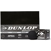 Dunlop Competition Squash Balls (Single Spot) - Black/Black - Womens