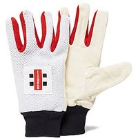 Gray Nicolls Chamois Wicket Keeping Inner Gloves - White/Red - Mens